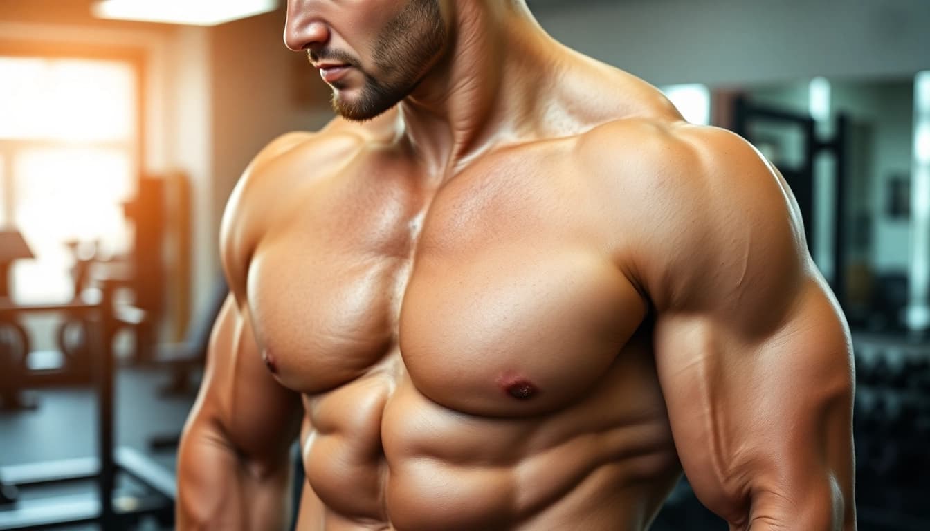 Bild von Unique Pharma Steroids, Anwendungsbeispiel im Bodybuilding.