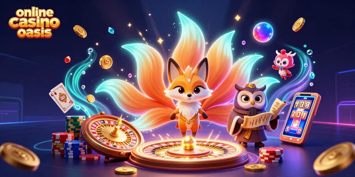 Experience thrilling gameplay in an online casino ohne oasis with vibrant characters and dazzling casino elements.