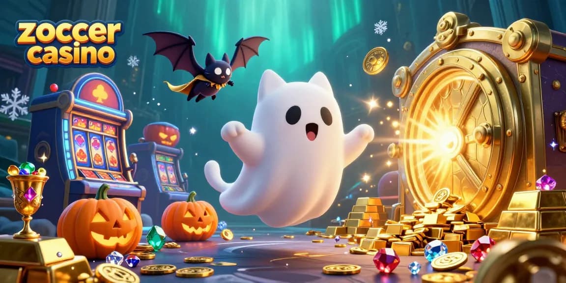 Engage with the exciting world of zoccer casino, as a ghost cat and bat explore a treasure-filled haunted mansion.