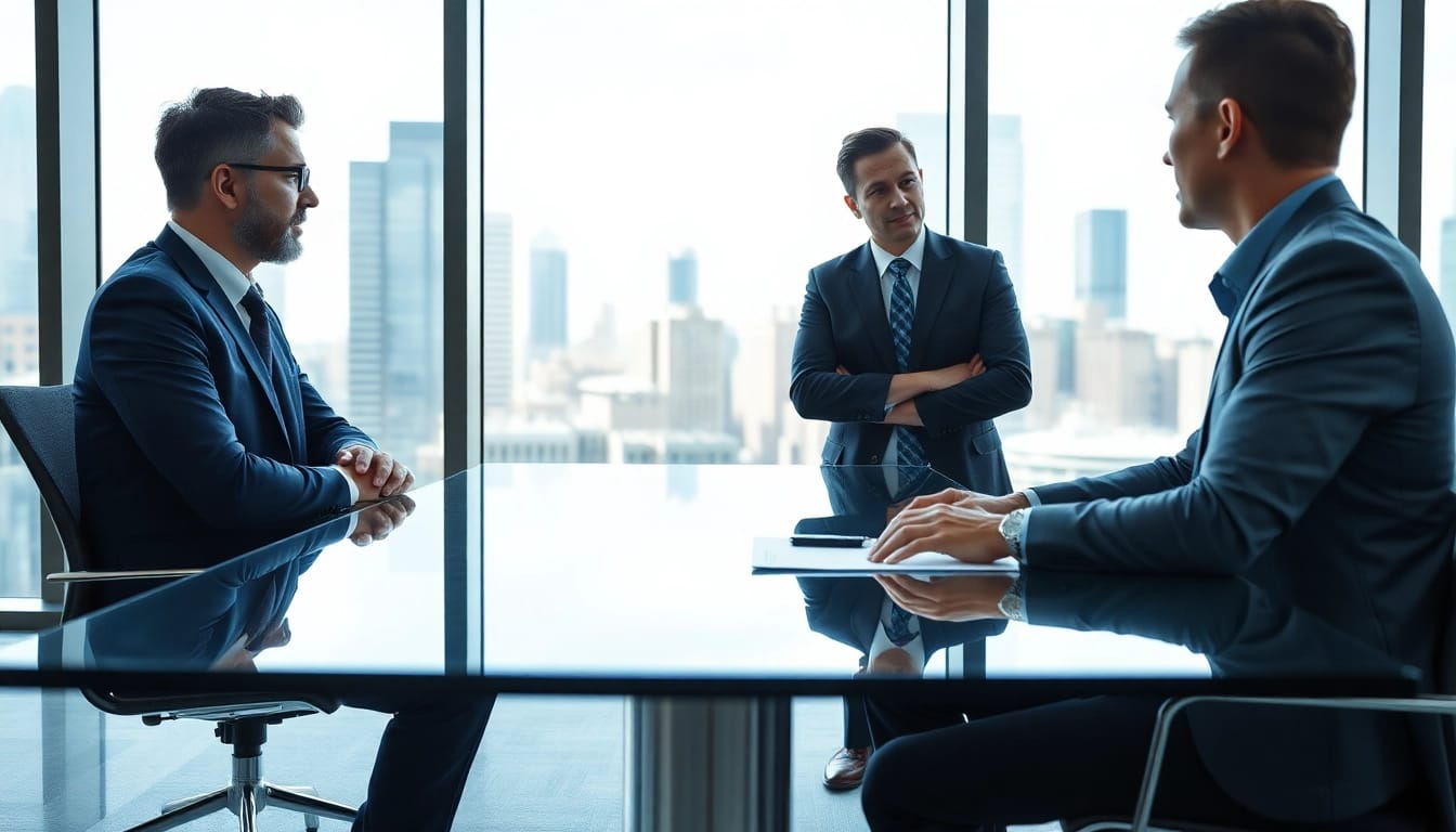 Headhunter Ingenieure in einer professionellen Beratungssituation mit Fokus auf Ingenieure.