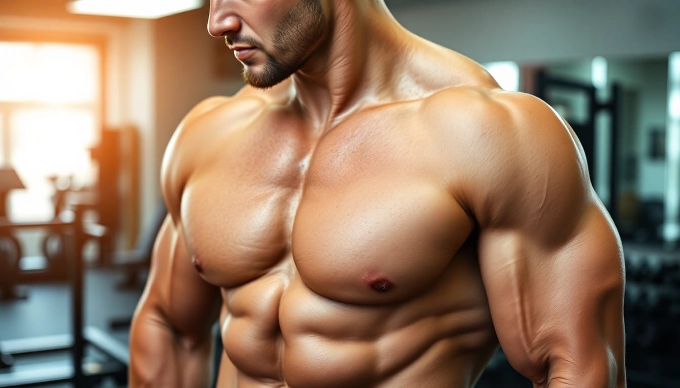 Bild von Unique Pharma Steroids, Anwendungsbeispiel im Bodybuilding.