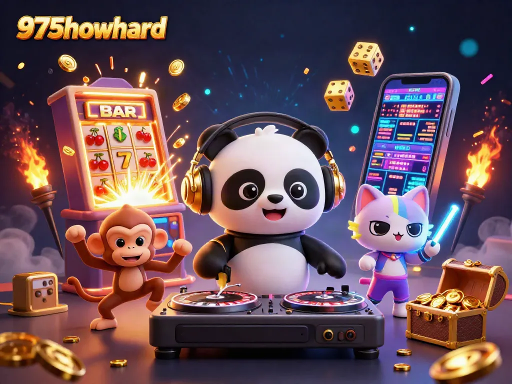 Experience thrilling action with 975howard as a DJ panda rolls out the jackpot fun!