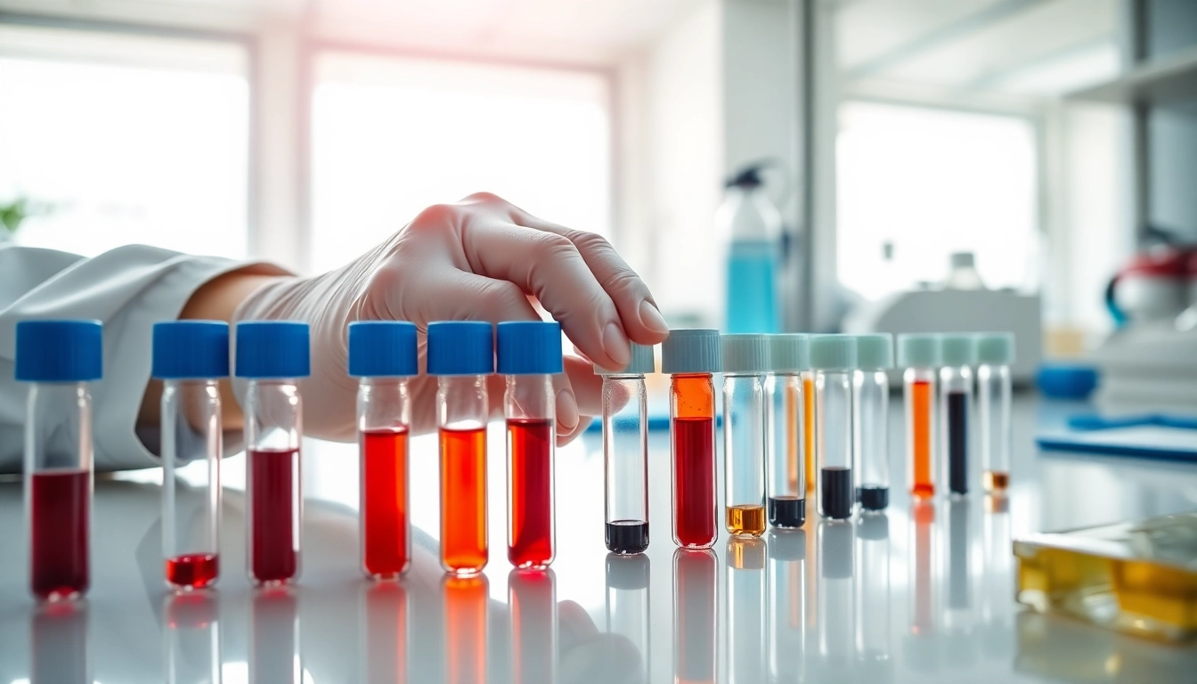 Serum tubes aus dem medizinischen Labor bieten wichtige weitere Informationen ansehen.